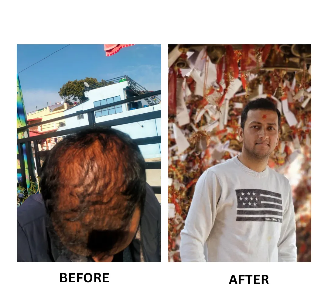 A customer's hair before and after (8)