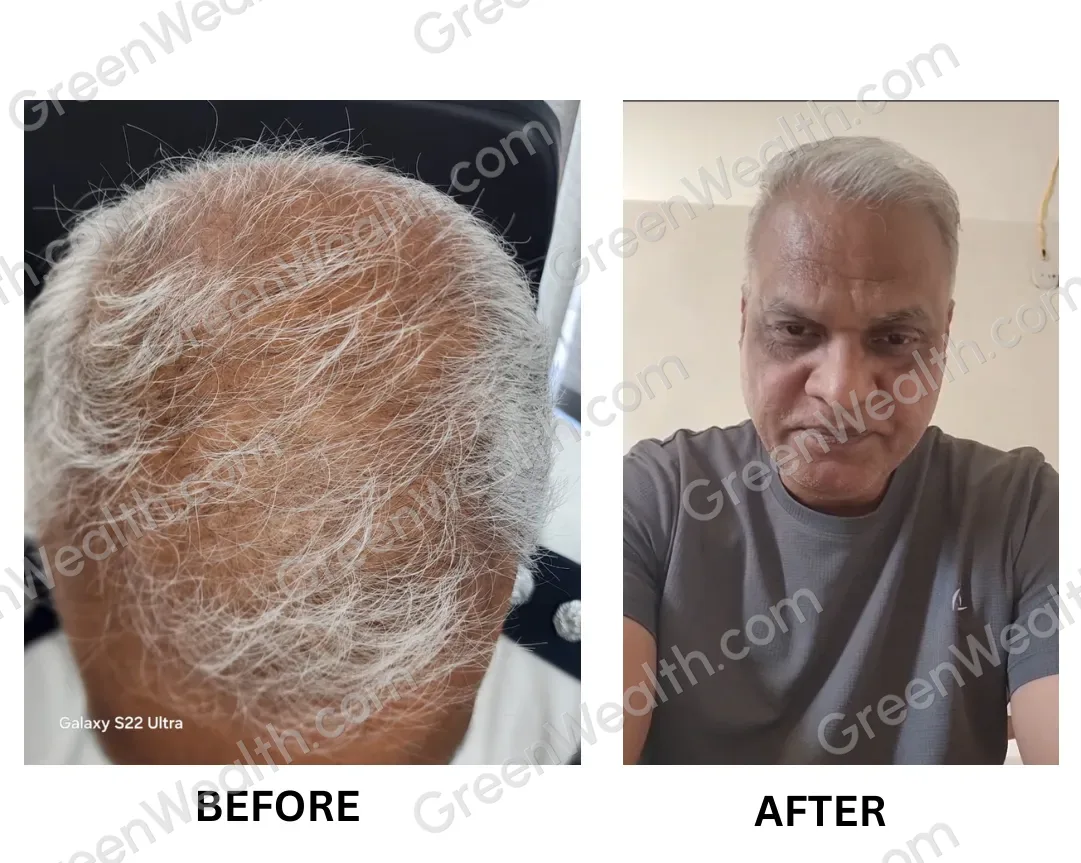 A customer's hair before and after (10)