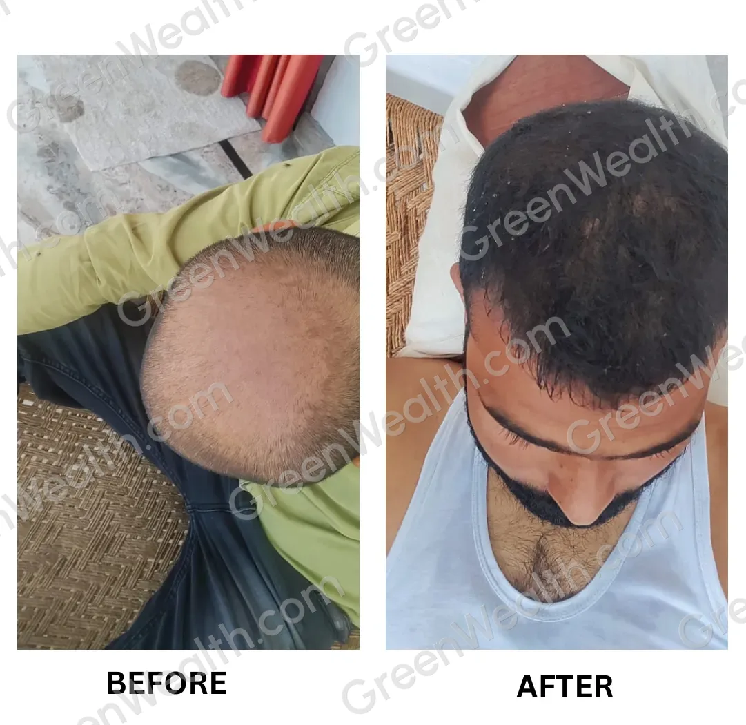 A customer's hair before and after (6)