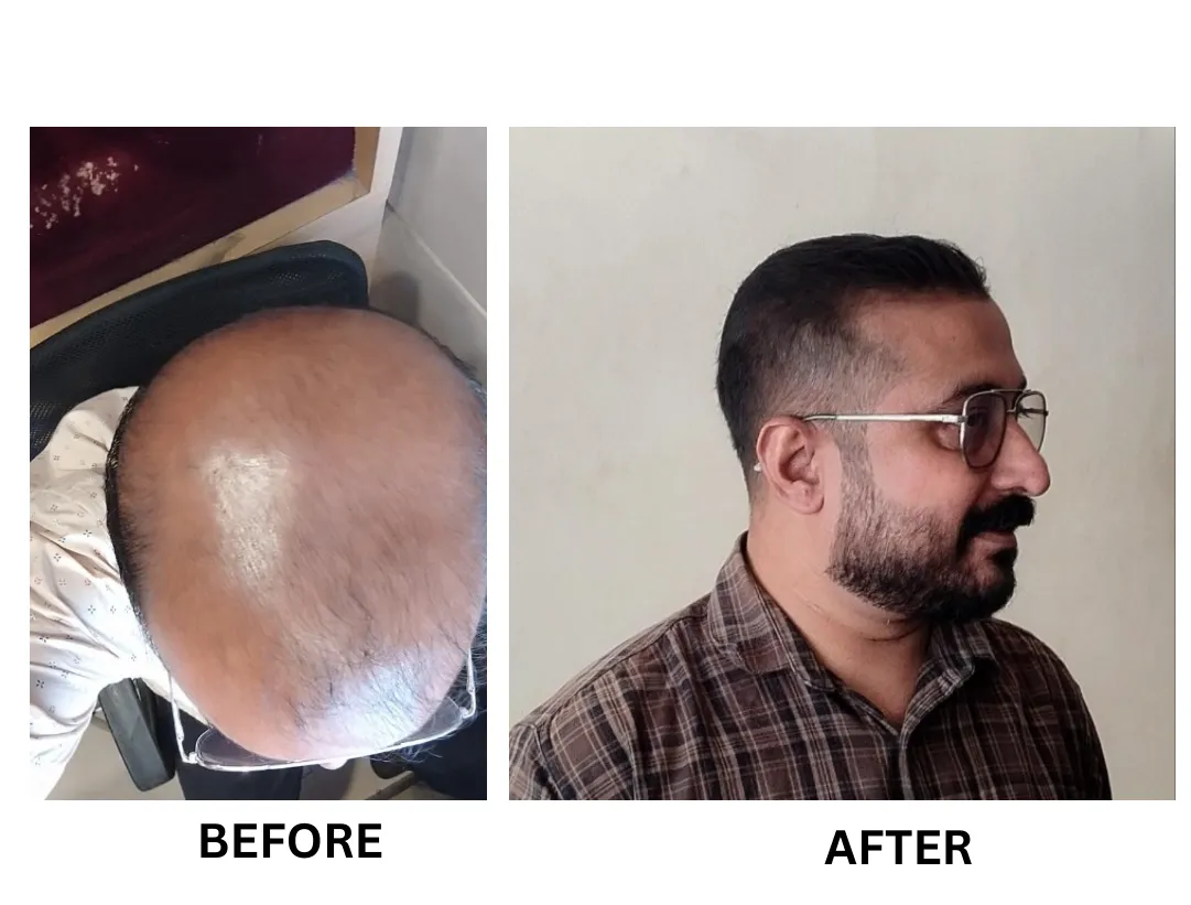 A customer's hair before and after (9)